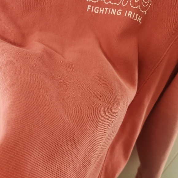 Champion Reverse Weave Salmon Pink Notre Dame Pullover Size Medium vintage - Picture 10 of 16